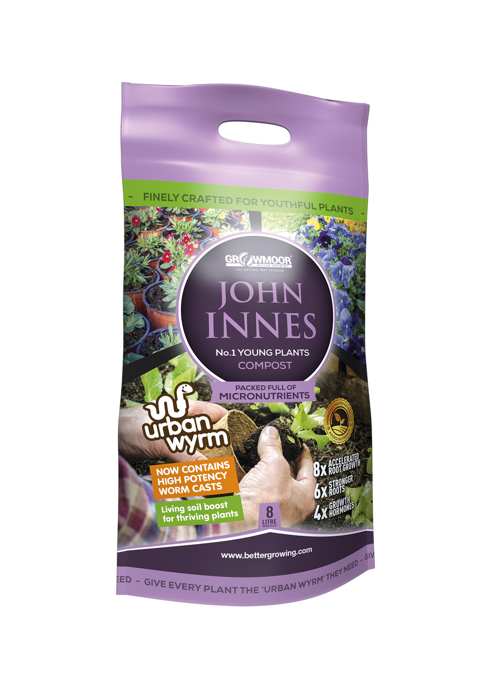 John Innes No 1 Young Plants House Compost 8 Litre Carry Bag