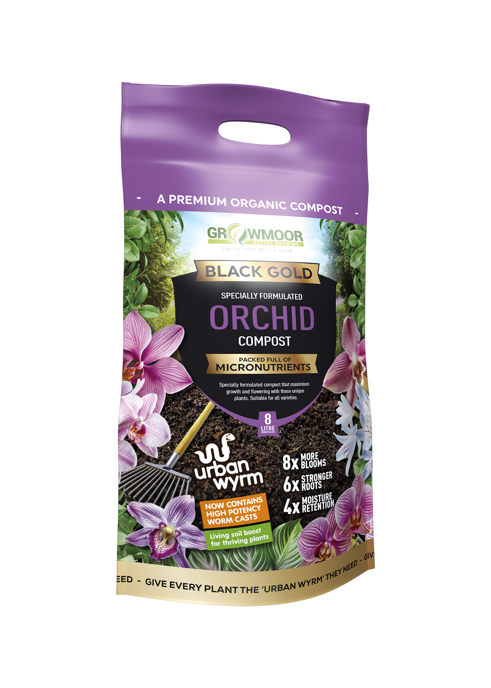 Orchid Black Gold Compost 8 Litre Carry Bag